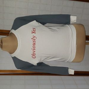 Wildfox "Obviously Yes" long sleeve